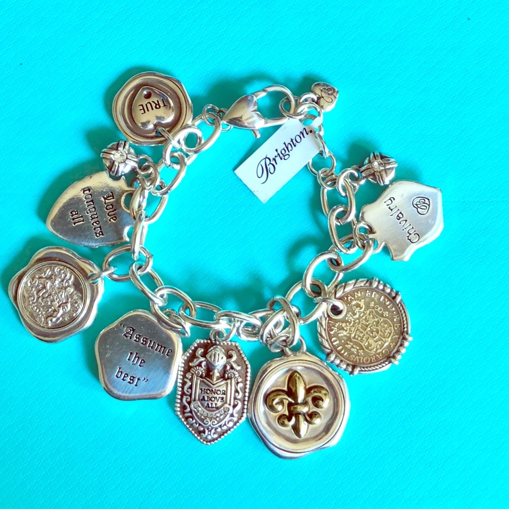 Brighton sterling silver charm bracelet